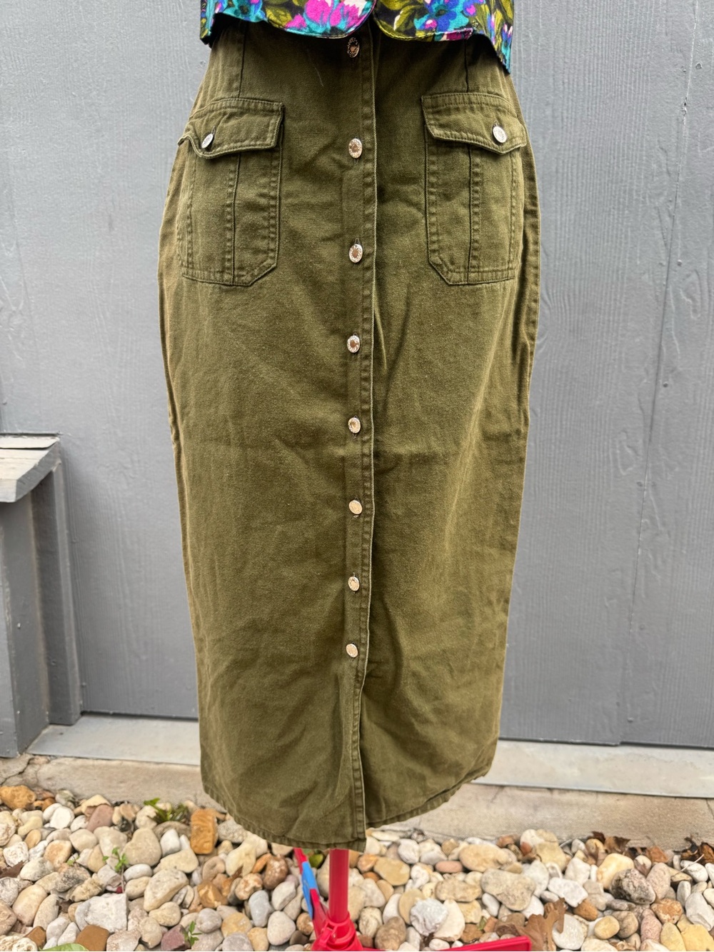 Vintage American Outpost Button Up Shirt Size SM